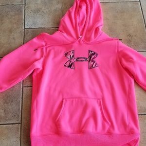 Neon Pink Under Armour Hoodie